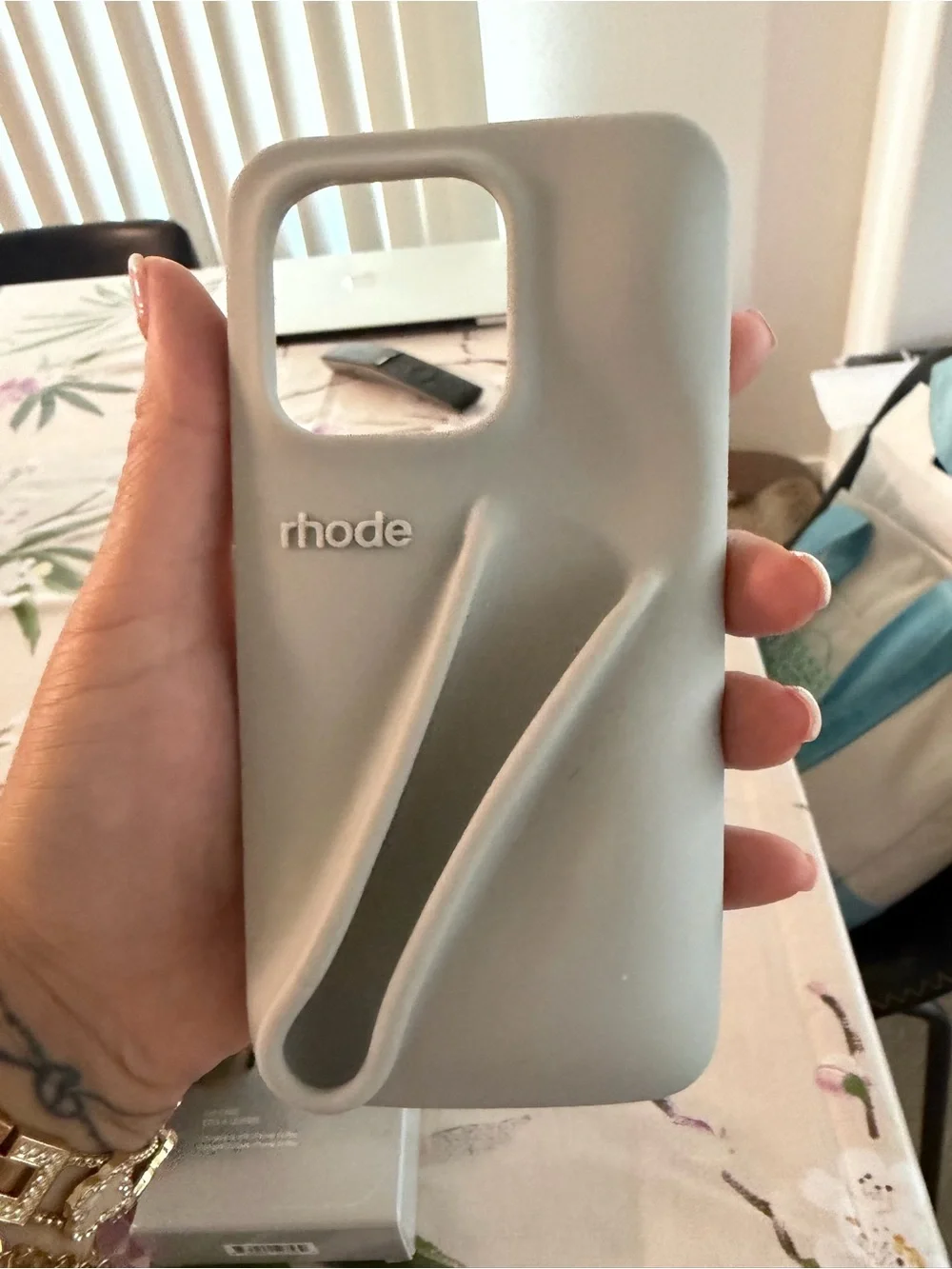 Authentic Rhode Phone Case/Lip Tint holder for iPhone 14 Pro - Gray